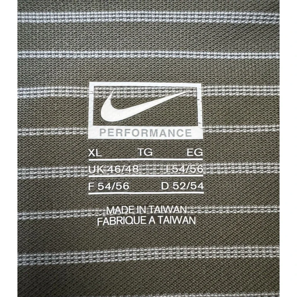 Nike Men's XL Olive Green Golf Performance Polo